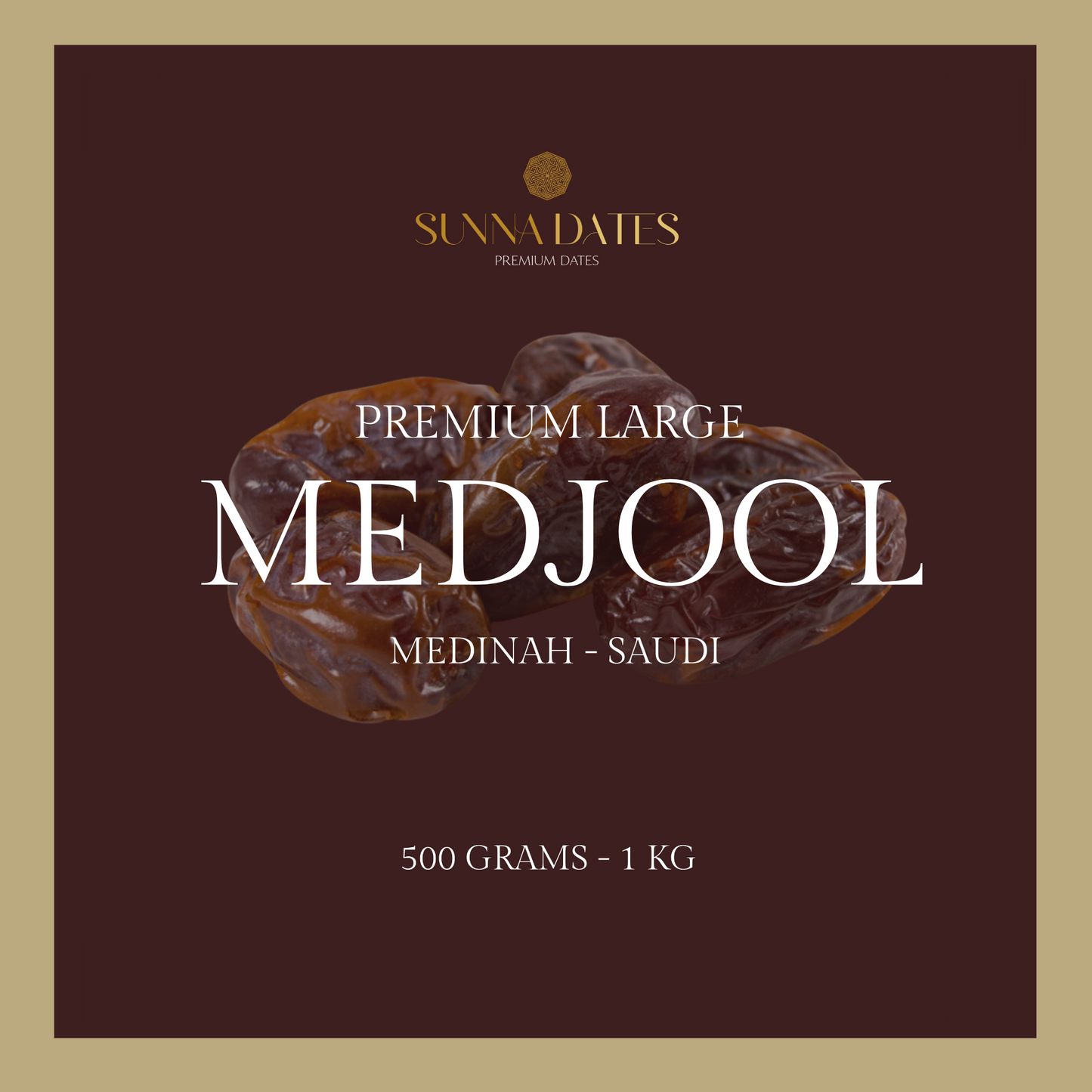 Fresh Medjool dates from Sunna Dates in luxurious packaging, perfect for gifts or indulgence.